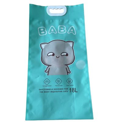 PE Material Cat Litter Bag with Handle and Zip Lock Your Feline Friend's Best Choice