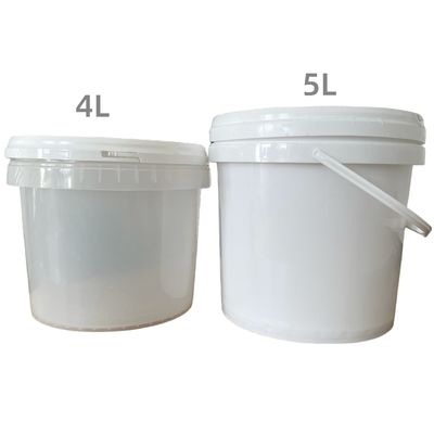4L Transparent Plastic Bucket with Lid Practical and Versatile Tool Storage