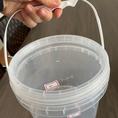 Ice Cream Container Food Grade Plastic Bucket with Lid and Handle Thickness 1.0 to 2.5 MM