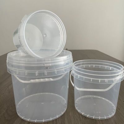 1.0 to 2.5 MM Thickness Tamper Proof Plastic Bucket With Cover Round Tubs