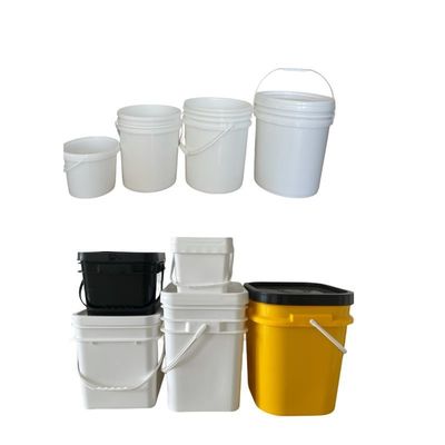 Square Bucket Lid and Handle HDPE Plastic Pail for Coffee Bean Storage Accessories