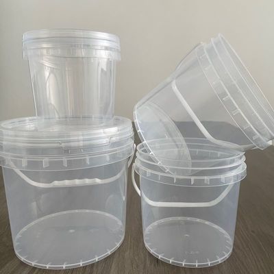 Customize YES 4L Plastic Bucket with Lid Chemical Sauce Storage Solution