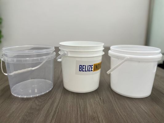 Customize YES 4L Plastic Bucket with Lid Chemical Sauce Storage Solution