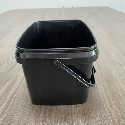 Customized Printing Chemical Plastic Rectangle Bucket with Lid and Handle 5L 10L 20L