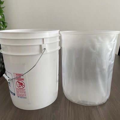 Convenient Red Disposable Plastic Bucket Liner Customize Needs for Easy Disposal
