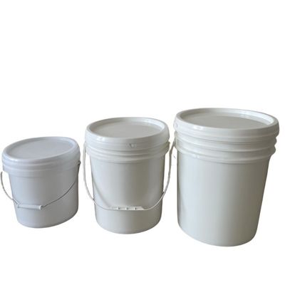 18L Round Black Plastic Bucket with Lid and Handle Multi-purpose Container