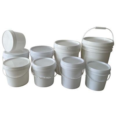 Customize 1L 2L 3L 4L 5L Round Plastic Buckets With Lids And Handles for Food Storage