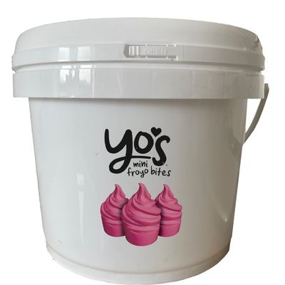Customize 1L 2L 3L 4L 5L Round Plastic Buckets With Lids And Handles for Food Storage