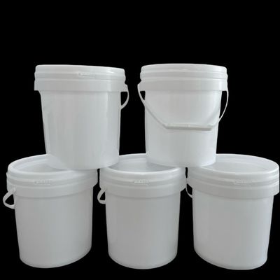 Secure Pet Food Storage 2 Gallon 8L White Plastic Bucket with Lid and Tamper Proof Seal
