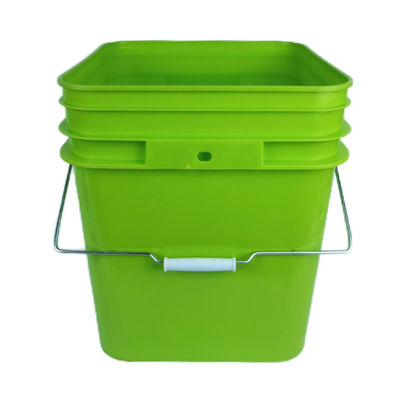 1L 2L 3L 4L 5L 6L 7L 8L 10L Square Plastic Pail with Custom Color Printing Logo