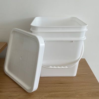 1L 2L 3L 4L 5L 6L 7L 8L 10L Square Plastic Pail with Custom Color Printing Logo
