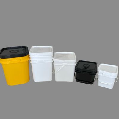 1L 2L 3L 4L 5L 6L 7L 8L 10L Square Plastic Pail with Custom Color Printing Logo