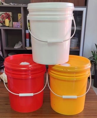 15L 18L 20L 25L HDPE Round Plastic Construction Bucket with Heat Transfer Printing