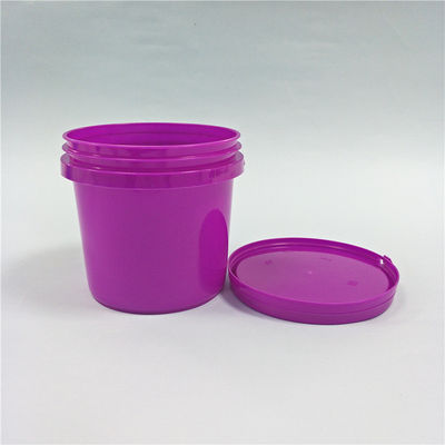 Durable 1L Candy Bucket 32oz Printed Popcorn Plastic Bucket with Lid and Handle