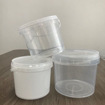Durable 1L Candy Bucket 32oz Printed Popcorn Plastic Bucket with Lid and Handle