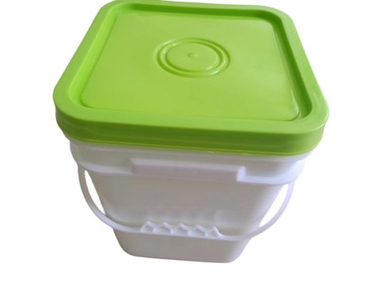 Food Grade Safe Paint Popcorn White Plastic Buckets with Lids Customize 2L 5L 10L 20L 25L