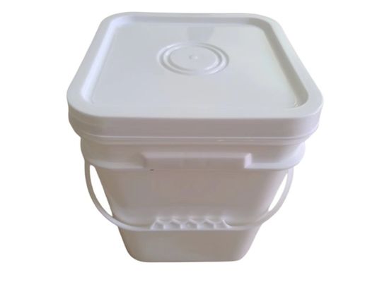 Food Grade Safe Paint Popcorn White Plastic Buckets with Lids Customize 2L 5L 10L 20L 25L