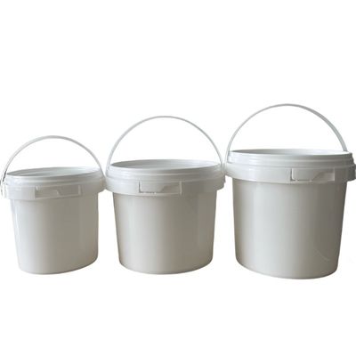 Customize 1L 2L 3L 5L 8L 10L 15L 20L 25L Plastic Bucket Round Shape Pail with Handle