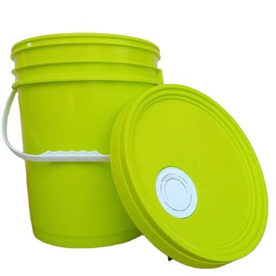 Customize 1L 2L 3L 5L 8L 10L 15L 20L 25L Plastic Bucket Round Shape Pail with Handle