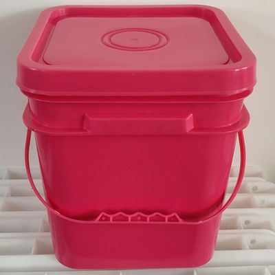 3L 4L 10L PP Plastic Square Buckets With Lid For Customized Food Grade Customization