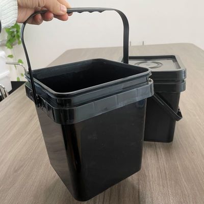 4L 5L 6L 8L Square Plastic Buckets With Handle Square or Round Round or Square Bucket