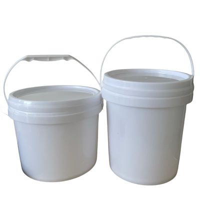 Clear Donuts Bucket with Lid and Handle BPA Free Reusable Plastic Pail 32 oz Drinking Bucket