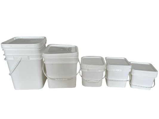 Silk Screen Printed 2 Gallon Plastic Bucket for Mineral Containers Custom Design