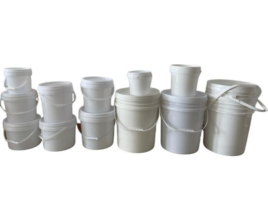 Silk Screen Printed 2 Gallon Plastic Bucket for Mineral Containers Custom Design