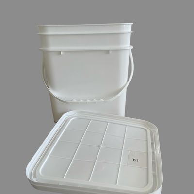 Plastic Pail Transparent Clear Food Grade Plastic 1 to 20L Milk Plastic Buckets with Lids