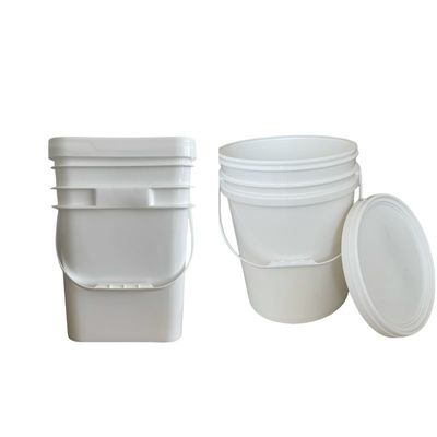 Custom Printing Plastic Bucket for Coffee Beans Round or Square Shape Leak Proof Design