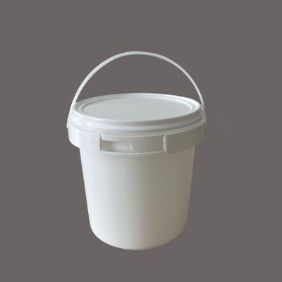 Competitive White Round Plastic Bucket with 2.0mm Thickness and Free Sample Included