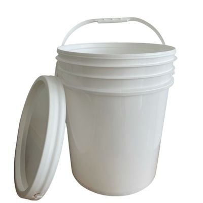 Convenient 20L Plastic Paint Buckets with Easy-Opening Design and Strong Handles