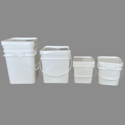 Food Grade Plastic Bucket with Lid Silk Screen Heat Transfer and IML Printing Options
