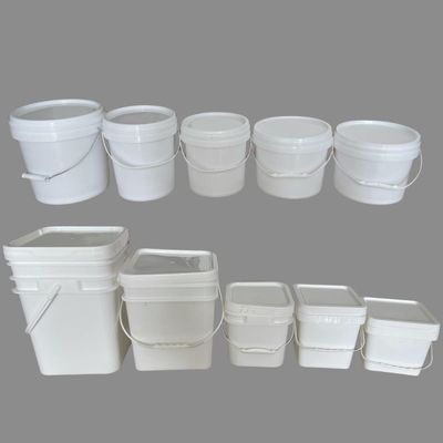 10L 12L 16L 18L 20L 25L White Color Rectangle Plastic Bucket with Lid from Qingdao