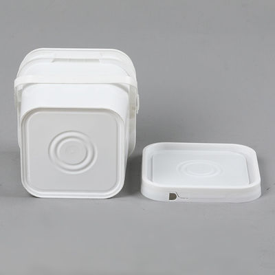Pet Food 5L 6L 8L 10L Square Plastic Bucket with Lid Recycle