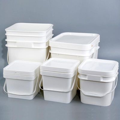 Square Plastic Bucket for Cat Litter Container 5L 6L 8L 12.5L 15L Leak Proof Design
