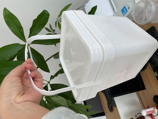 Round or Square Pail Customize 3L Square Plastic Bucket with Easy Open and Close Lid