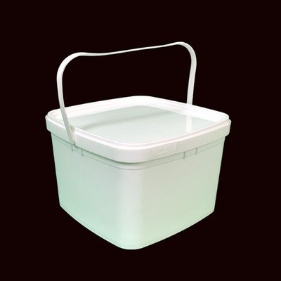 Round or Square Pail Customize 3L Square Plastic Bucket with Easy Open and Close Lid