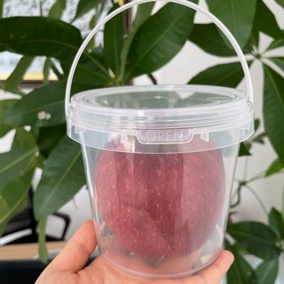Customize Your Plastic Pail Clear Bucket with Lid and Handle