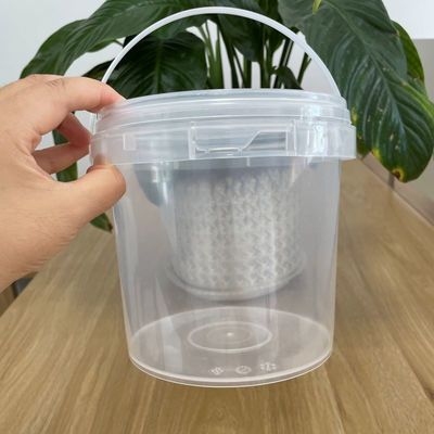 Durable Plastic Bucket Customize PP Ice Cream Container with and Customized Design
