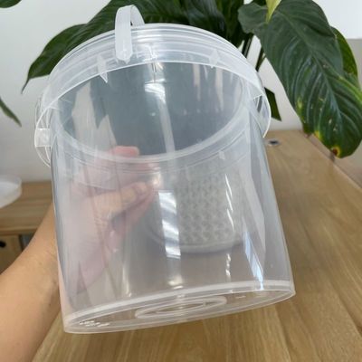 Durable Plastic Bucket Customize PP Ice Cream Container with and Customized Design
