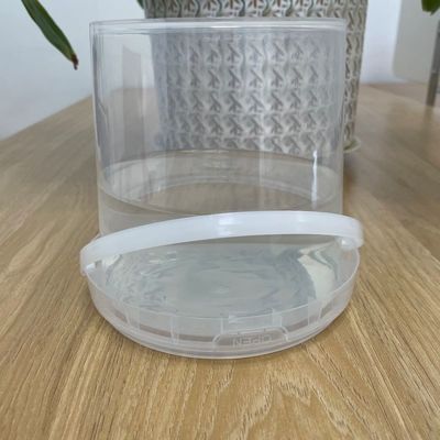 Custom Logo Printing Plastic Bucket with Lid Food Grade White and Environment Friendly