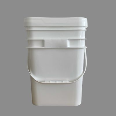 5 Gallon 6 Gallon Paint Custom Plastic Bucket Pail with Close Lid Square Shape Pail
