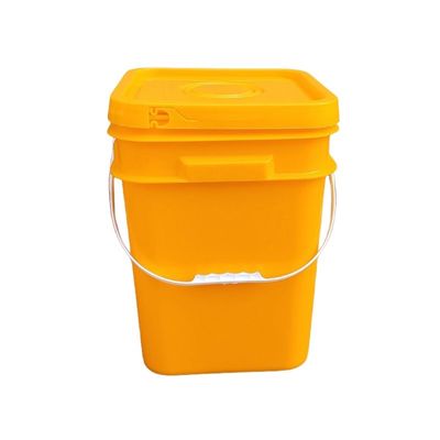 4L 5L 6L 7L 8L 10L 15L 18L 20L Square Plastic Bucket with Lid Custom Logo Printing