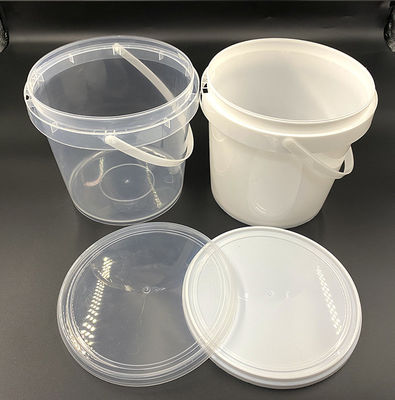 1L-10L Clear Plastic Buckets with Lid and Handle Multi-Functional Thickness 1.0-2.5mm