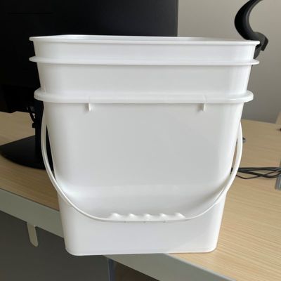 Customizable 15L Square Plastic Pail with Printing Handle and Accessories