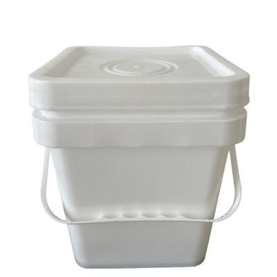 Square White Plastic Bucket Thickness 1.0-2.5 MM Designed for Industrial Applications
