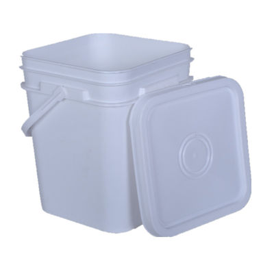 Food Grade 10 Liter Square Plastic Pail with Colorful Finish and HDPE Material