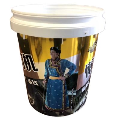 5L 20L Round Plastic Drums Pails PP Material Bucket for Paint Square or Round Design
