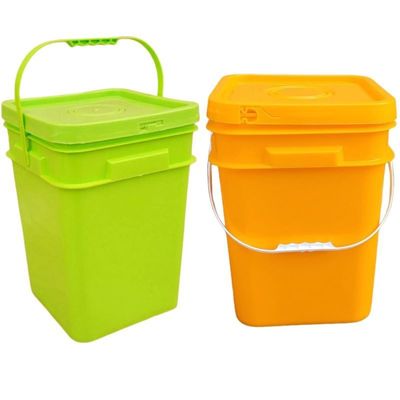 Food Grade 20 Liter Square Bucket for Coffee Bean Preservation and Storage